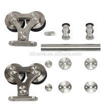 New Stainless Steel Barn Sliding Door Hardware With Soft Close Damper For Door Fittings